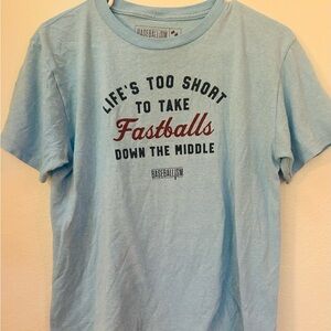 Baseballism Light Blue Kids XL Graphic Tee